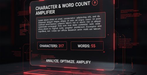 Character Count Tool / Word Count Tool